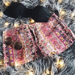 Forever 21 Y2K Printed Multicolored Bohemian Low-Rise Shorts | Size 27” Photo 0