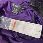Rimini Y2K Sequined Lace Halter Top And Pants Formal Cocktail Suit Size 8 Purple Photo 4
