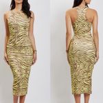 Meshki LIMA Halter Zebra Print Halter Neck Midi Dress size XS Photo 1