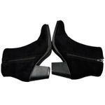 Old Navy  Black Suede Round Toe Ankle Booties Women’s Size 9 Photo 5