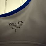 Athleta Breathe Longline Gray & Blue Small Sports Bra NWT Best A-C Cups Photo 3