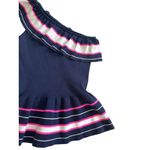 Lilly Pulitzer  Striped Ruffle Asymmetrical Top Size Small Photo 3