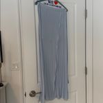 Forever 21 Baby Blue Maxi Skirt with Leg Slit and Wrap Belt Photo 2