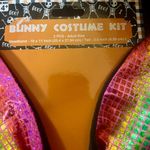 Bunny Ears & Tail Kit Rainbow Sparkly Headband Halloween Costume Accessory Photo 1