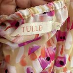 Anthropologie TULLE ANTHRO HALTER PINK MULTI PRINT LINED DRESS S Photo 2