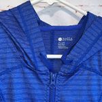 Zella Jacket Womens Medium Blue Hooded Full Zip Lightweight Athletic Activewear Photo 1