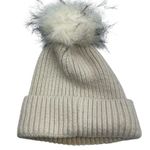 Norla Canada Cream Alpaca & Wool Blend Winter Beanie Hat Puff Ball Photo 0
