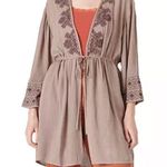 Lucky Brand NWT  Womens one size fits all/most open front tie waist kimono blouse Photo 0