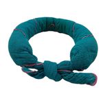 Vintage 80s Teal & Pink Sweatband Headband Blue Photo 2