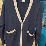 Women's Segue Cardigan Sweater M Navy Gray Size M Photo 0