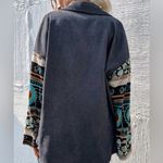 Boho Bell Sleeve Top Blue Photo 2