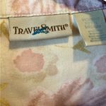 Travelsmith women’s petite MED flowered‎ denim jacket Purple Photo 6