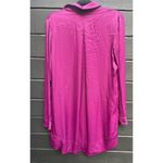 Free People Satin Tunic Top V-neck Bright Wine Womens Small NEW Rayon & Viscose Photo 1
