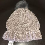 BCBGeneration  Gray Chenille Beanie w Pom Pom Photo 0