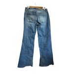 BCBGMAXAZRIA  Low Rise Baggy Flare Jeans Blue Wash Size 7 28 Photo 6