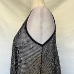 Nouveau Monde Mesh Vest Sz S Boho Open Whimsigoth Festival Black Speckle Indie Photo 4