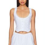 frankie's bikinis NWT Frankie’s Bikinis Nantucket Vest in Sleepy Stripe Print, size M Photo 0