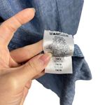 See By Chloe  Womens Size 6 Long Sleeve Chambray Button Front Midi Shirtdress Photo 9