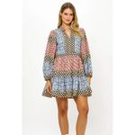 OLIPHANT Long Sleeve Yoke Mini Dress in Sultan Black Sz‎ XS NWT Photo 5