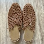 Free People  Mirage Woven Leather Flat Sandals in Brown EU Size 37 Photo 7
