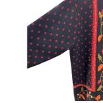 Crystal Kobe vintage button up sweater cardigan fall leaves embroidered M dots Gray Size M Photo 1