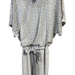 Ashley Stewart  embroidered Cold Shoulder Gray/Silver  Dress Sz 14 NWT Photo 0