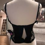 1970’s vintage Dolores promise by poirette lingerie lace coquette girl size 34 Black Photo 1