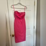 Revolve New MORE TO COME Sophia Strapless Midi Dress in Pink Photo 5