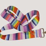 Long Adjustable Rainbow Colorful Stripe Bag Replacement Strap Gold Swivel Clasp Photo 7