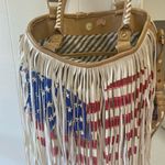 Steve Madden America Bag Stylish Fringe Patriotic Flair $74 Photo 8