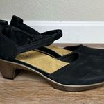 Naot Heel Black Velvet Nubuk Mary Jane Shoes, Size 7 Photo 3