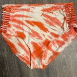 Lucky Brand Orange White 'Fireworks' Tie Dye High Waist Bikini Size L Photo 1
