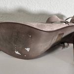 Free People Nouvelle Wrap Suede Heels Grey Crisscross Cylindrical Heel Size 41 Photo 9