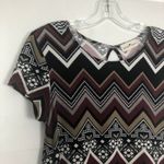 Derek Heart  Chevron Print Short Sleeve Shift Dress Photo 4