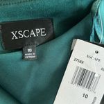 XScape  Scuba Crepe Ruffle Gown in Pine Green, Size 10, New w/Tag Retail $258 Photo 4