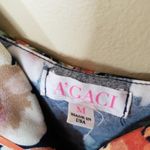 A'Gaci navy blue floral off shoulder dress Photo 1