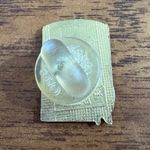 Vintage 1987 AB&S Unicorn Enamel Pin Badge Retro Striped Lapel 80s Gold Photo 2