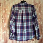 Old Navy  Classic Fit Light Blue Plaid Button Down Shirt Photo 6