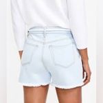 Loft  PETITE Frayed Denim Cut Off Shorts In Beach Out Wash Photo 9
