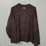 A New Day Crewneck Knit Sweater Long Sleeve Brown Women’s XL NWT Photo 1