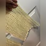 Odiva NWT Crochet Pullover Swimwear Cover Up Pants Size Large in Crème Color Photo 11