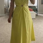 Scoop puff sleeve cut out dress. Xs Yellow Photo 6