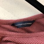 American Eagle  Outfitters Red Lace Shoulder Inset V-Neck Long Sleeve Tunic Sz S Photo 2