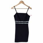 Inspired Hearts Black Mini Dress with White Stripes size juniors medium NEW Photo 9