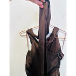 SACHIN & BABI Brown Sleeveless Tie Neck Banded Waist Kayla A Photo 11