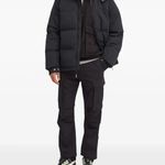 Levi's FARFETCH Levi’s Rockridge Short Puffer Jacket – Black Size M NWT Cropped Puffer Photo 3