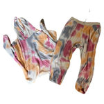 MELLODAY  Tie Dye Jogger Set Size 3x Hoodie Pastel Lounge Set Photo 0
