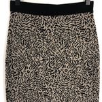 Sanctuary New  Animal Jacquard Knit Pull On Pencil Skirt Taupe Black Photo 6