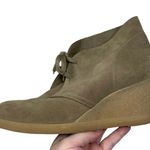 J.Crew Boots Women's Size 10 Chukka Wedge Tan Suede Leather Photo 11