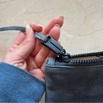 She+Lo Like New Blue Studded Clutch Medium Size Photo 3